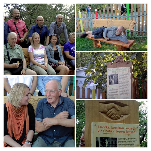 K�est ru�n� vy�ez�van�ch lavi�ek Jaroslava Foglara um�st�n�c