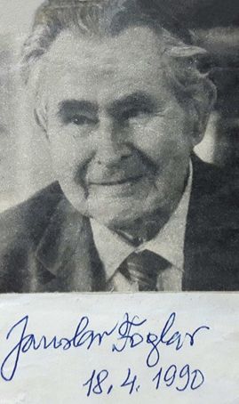 Foglar - podpis pro �ten��sk� klub Ho�i od Trilobit� sk�ly