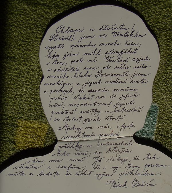 Mirek Du��n a jeho vzkaz